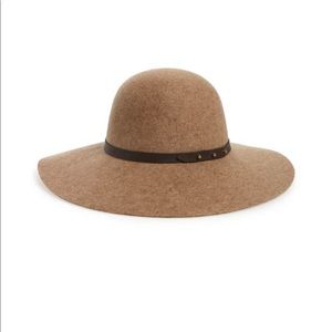 Halogen - wide brim wool floppy hat